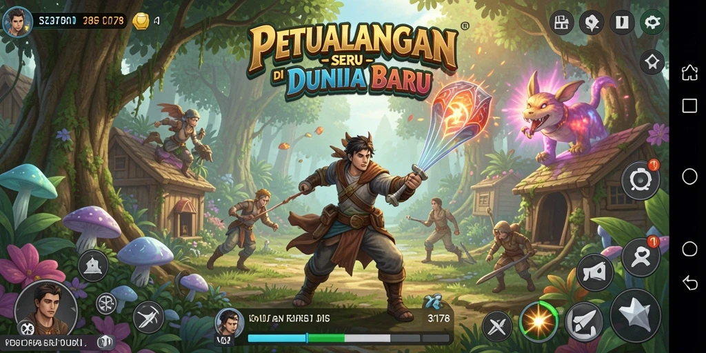 Screenshot menunjukkan gameplay petualangan seru di 3178.