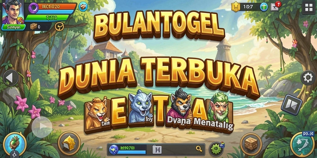 Tangkapan layar gameplay BULANTOGEL dengan aksi eksplorasi.