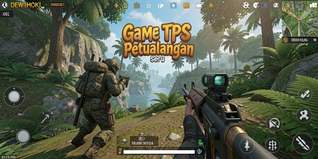 Tampilan gameplay seru dalam DEWIHOKI yang penuh aksi.