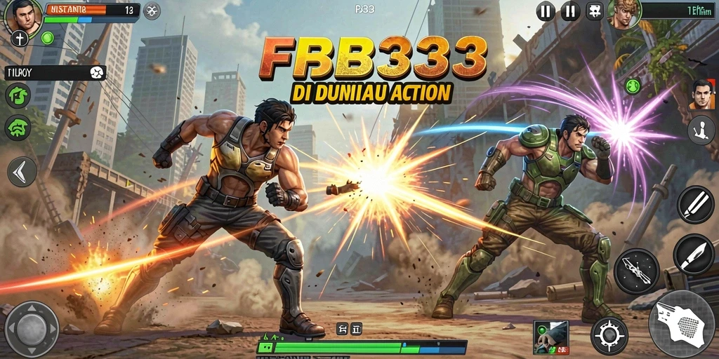 Tampilan seru dari game FB333 yang penuh aksi dan pertarungan.