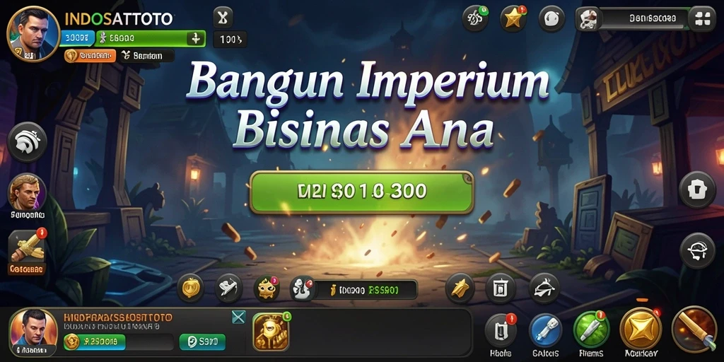 Tangkapan layar gameplay INDOSATTOTO menampilkan pengelolaan bisnis yang seru.