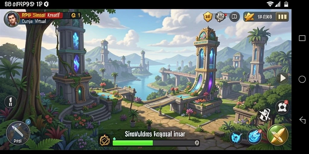 Tampilan gameplay RP99 dengan karakter dan lingkungan yang interaktif.