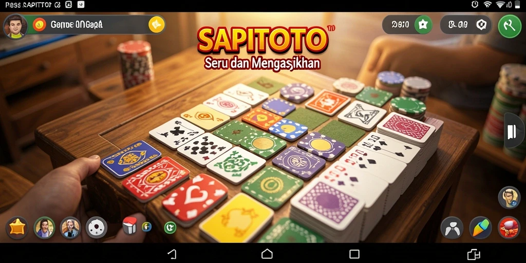 Tangkapan layar SAPITOTO menampilkan gameplay Gaple yang menyenangkan dan interaktif.