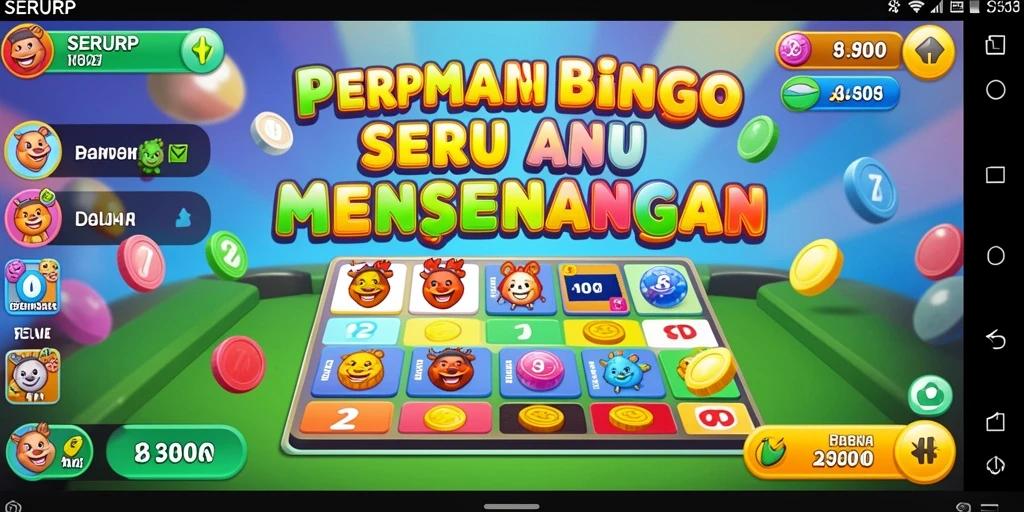Tampilan menarik gameplay SERURP Bingo yang seru.