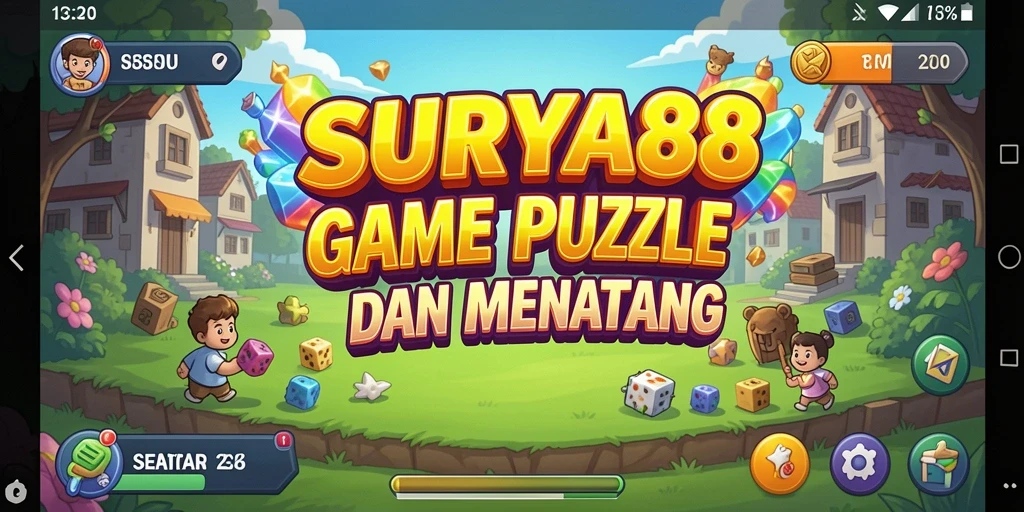 Screenshot SURYA88 menampilkan gameplay Puzzle yang mendebarkan.